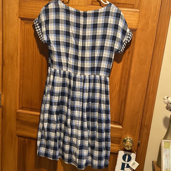 Shabby Apple Alexia Fit and Flare Dress Blue - Picture 4 of 5